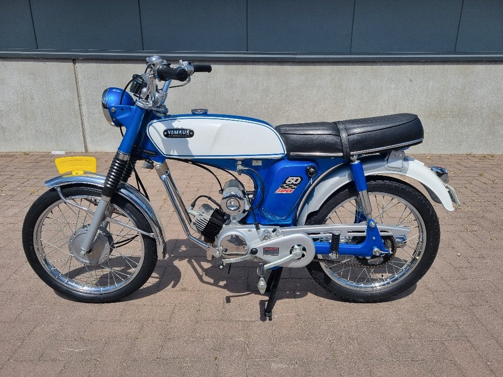 yamaha's  fs1 blauw/witje NOG NOOIT Gelopen NIEUW. UNIEK !!, Ophalen, Maximaal 45 km/u, Yamaha, 4 versnellingen