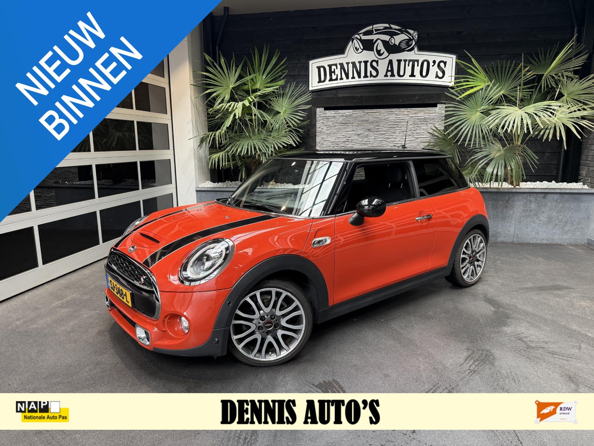 MINI 3-Deurs 2.0 Cooper S Chili Zeer Lux uitgevoerd!, Auto's, Gebruikt, 4 stoelen, Bedrijf, 1180 kg