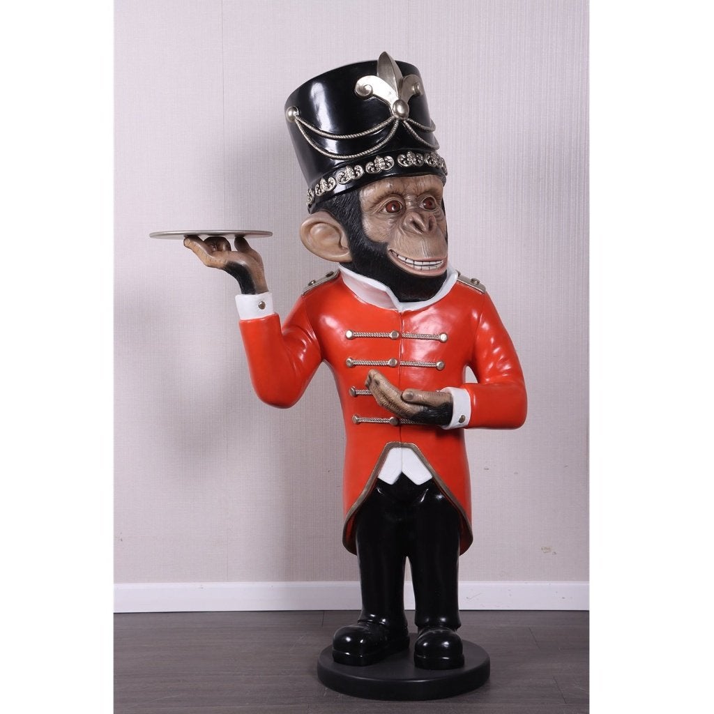 Bell boy chimpanzee – Butler Hoogte 152 cm, Ophalen, HorecaBeelden, Nieuw, HorecaBeelden