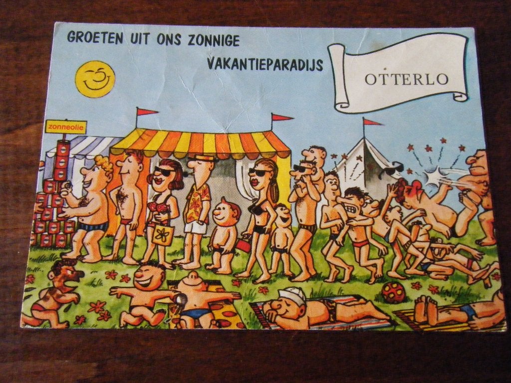 X3 - Otterlo - Humor - Oud, Ophalen of Verzenden, 1960 tot 1980, Gelderland