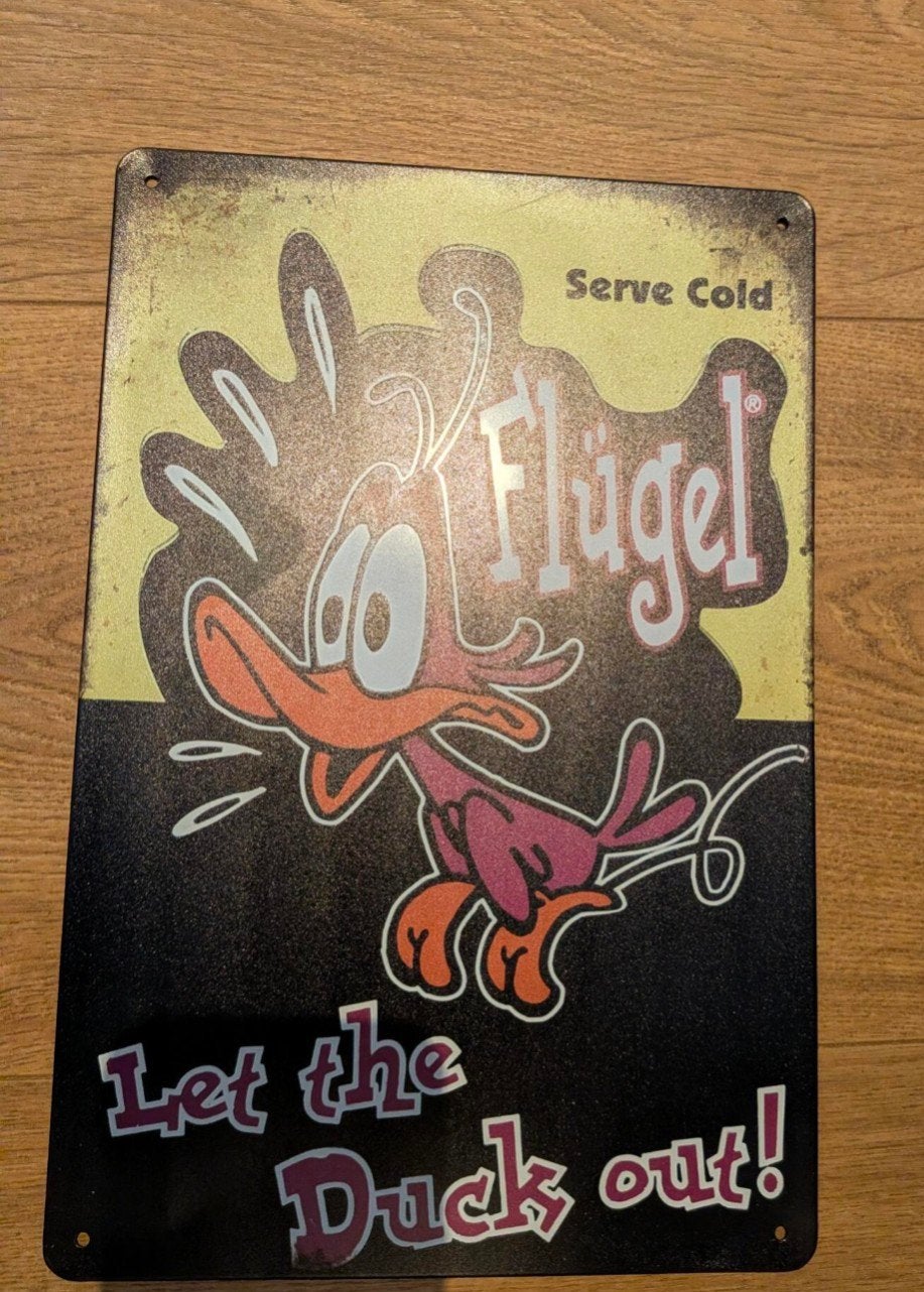 Metalen Wandborden: Alcohol, Flügel, Puppy's, Bob Marley, Huis en Inrichting, Metaal, Gebruikt, Ophalen of Verzenden, Reclamebord