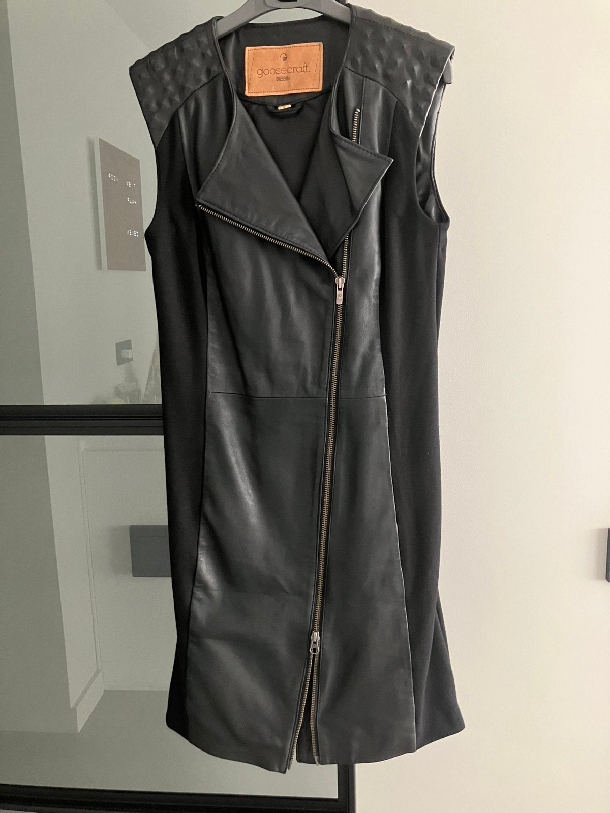 Goosecraft leren jurk, Kleding | Dames, Zwart, Ophalen of Verzenden, Zo goed als nieuw, Maat 36 (S)