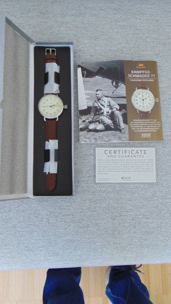 Pilot Watch horloge Kampfhgeschwader 77 WO. II, Ophalen of Verzenden, Luchtmacht, Duitsland, Overige typen