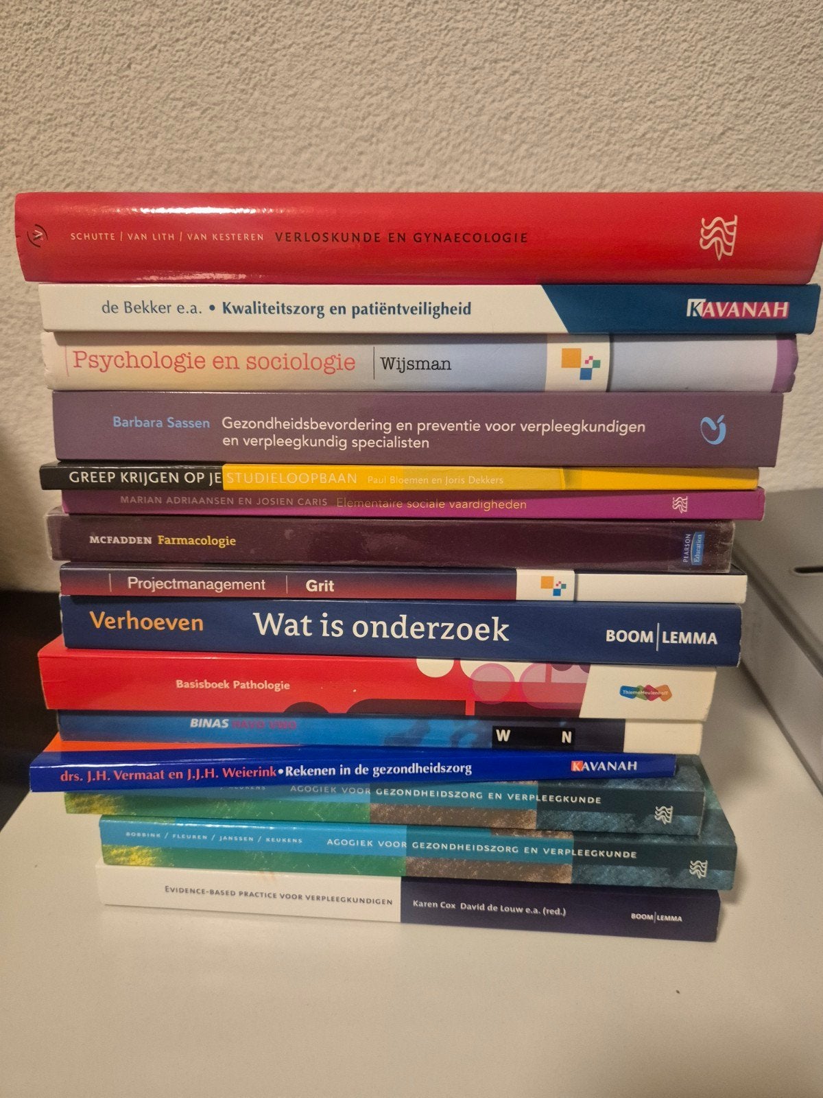 Diverse Verpleegkundige Studieboeken - Oudere Edities, Boeken, Ophalen of Verzenden, Beta, Gelezen, MBO