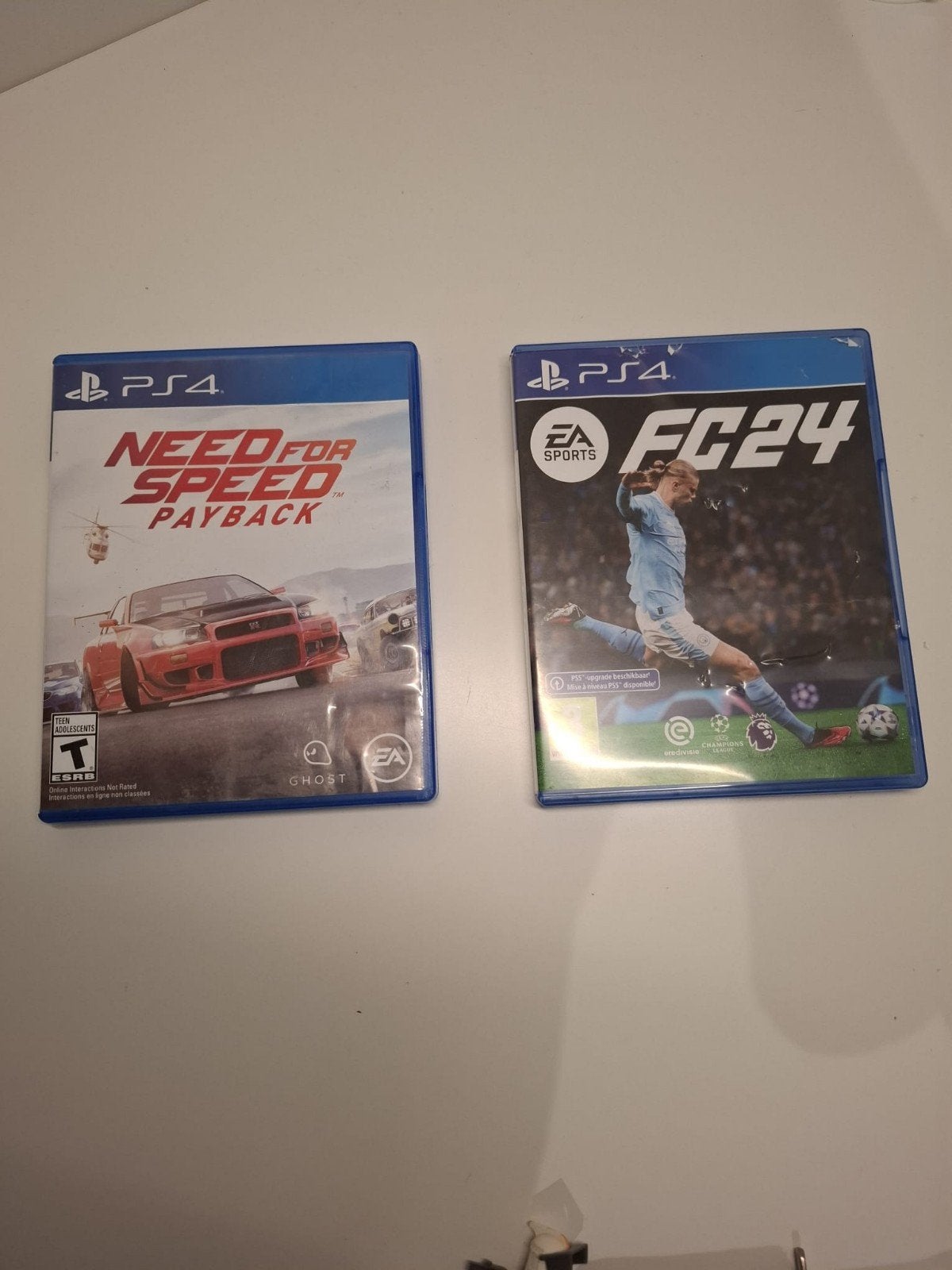 FC24 & Need for Speed Payback PS4 Games, Online, Verzenden, 2 spelers, Zo goed als nieuw