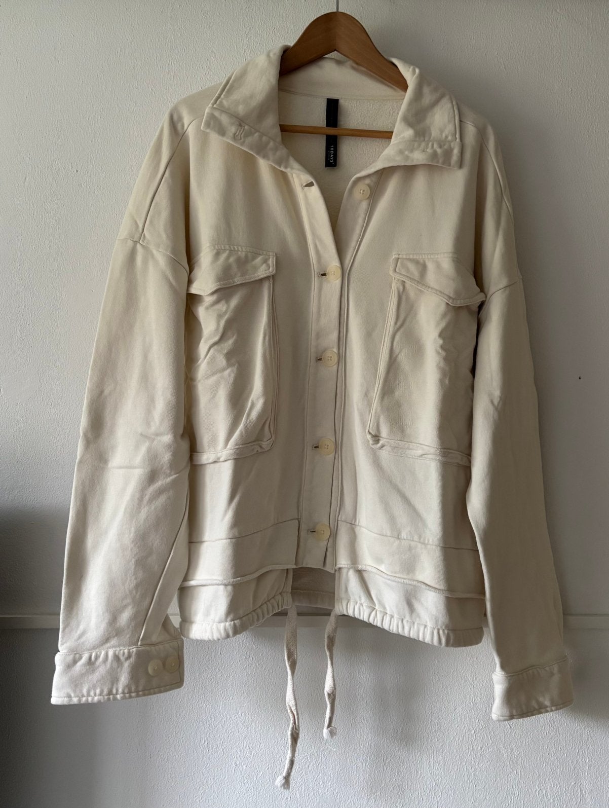 10DAYS | oversized cardigan vest | maat L/XL, Kleding | Dames, Verzenden, Zo goed als nieuw, Maat 42/44 (L), Beige