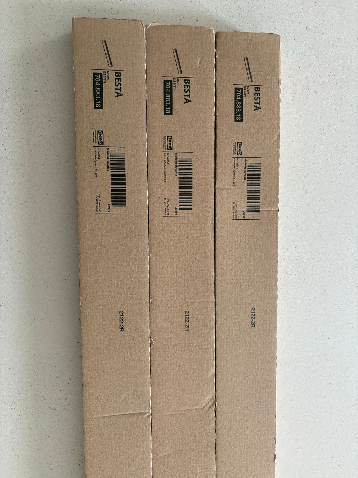 3x Nieuwe IKEA Bestå wandrail 60 cm (ongeopend), Ophalen of Verzenden, Nieuw