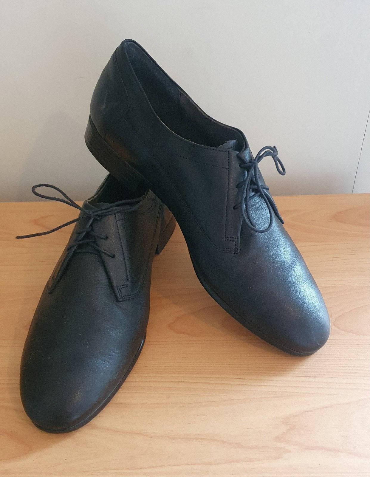 Zwart leer heren (dans) schoen maat 42, Ophalen of Verzenden, Zo goed als nieuw, Schoenen
