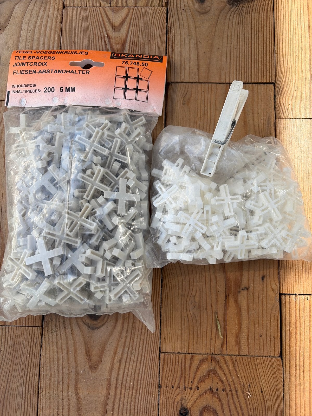 Gratis tegelvoegenkruisjes 5 mm, Overige materialen, Gebruikt, Overige typen, Ophalen of Verzenden