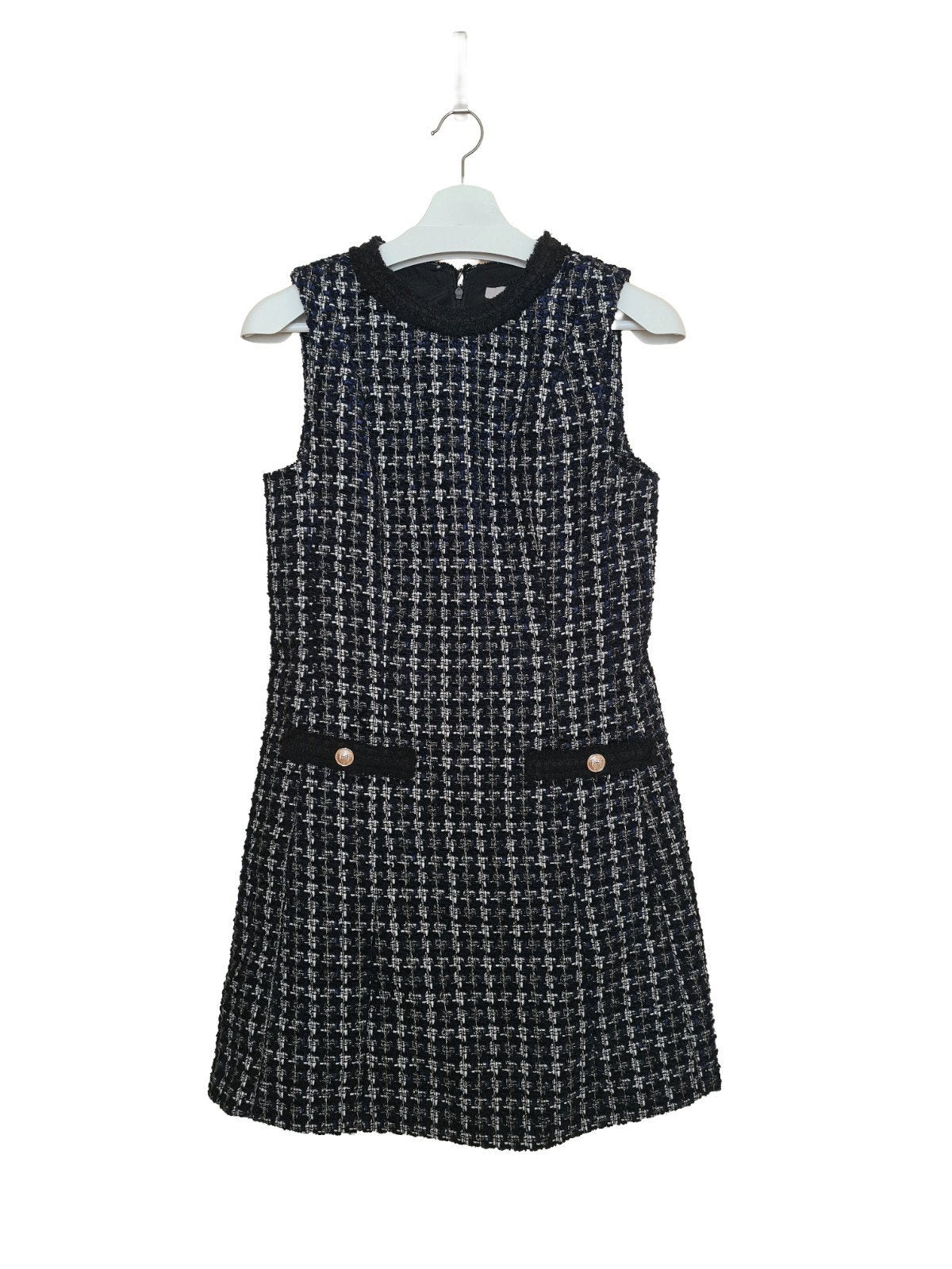Bouclé jurk van H&M maat M, Maat 38/40 (M), H&M, Zo goed als nieuw, Boven de knie