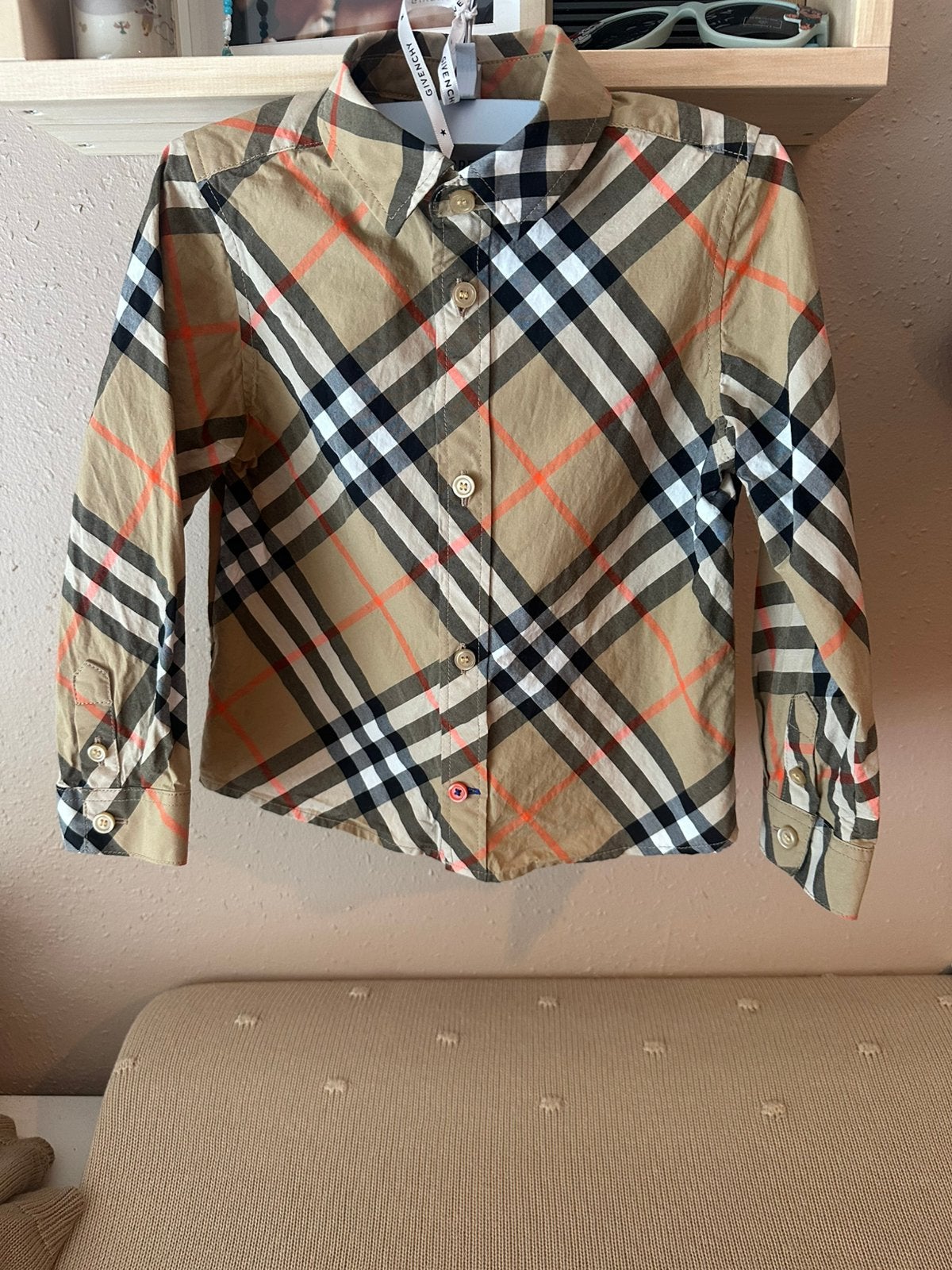 Blouse jongens burberry, Kinderen en Baby's, Ophalen, Zo goed als nieuw, Jongetje, Overhemdje of Bloesje