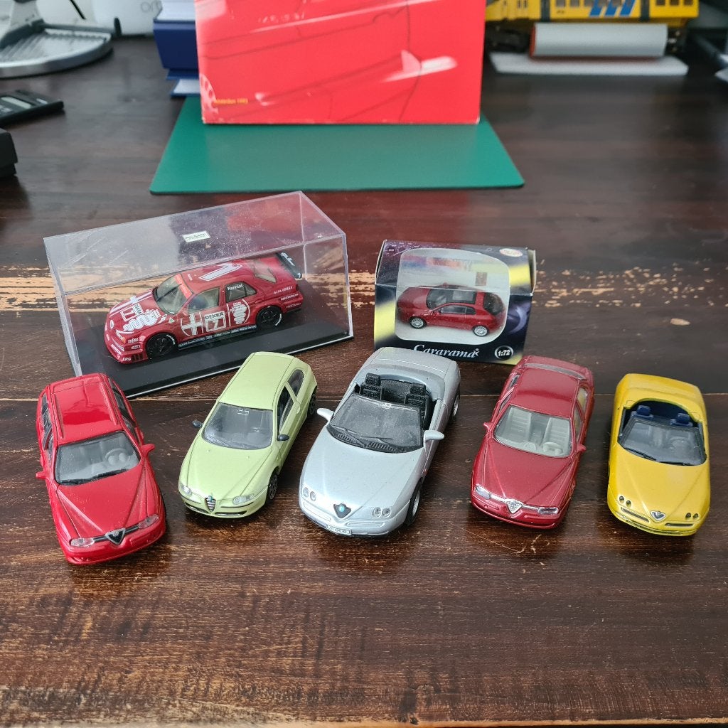 Diverse modelauto's van het merk Alfa Romeo (7x), Ophalen of Verzenden, Gebruikt, Auto