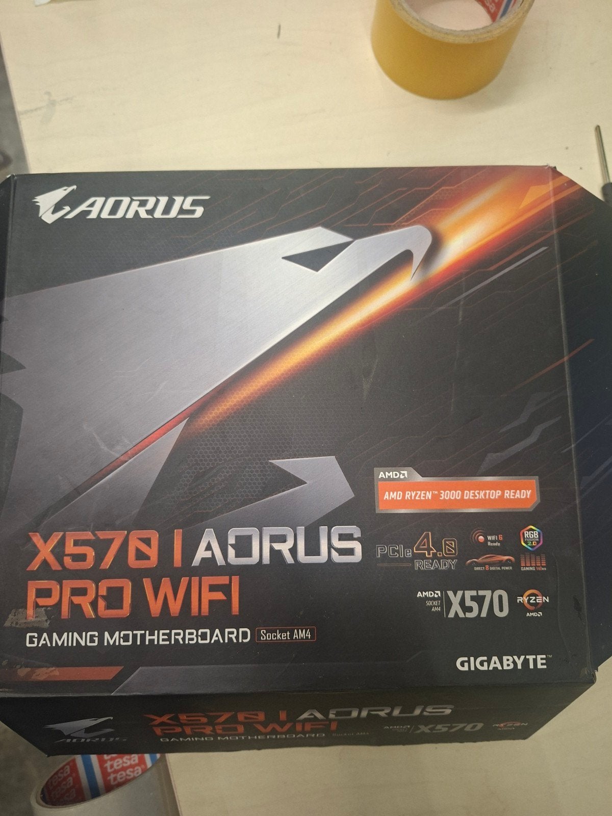Ryzen 9 3900x + Aorus X570i Mini-ITX Moederbord, Gebruikt, DDR4, AM4, Niet van toepassing