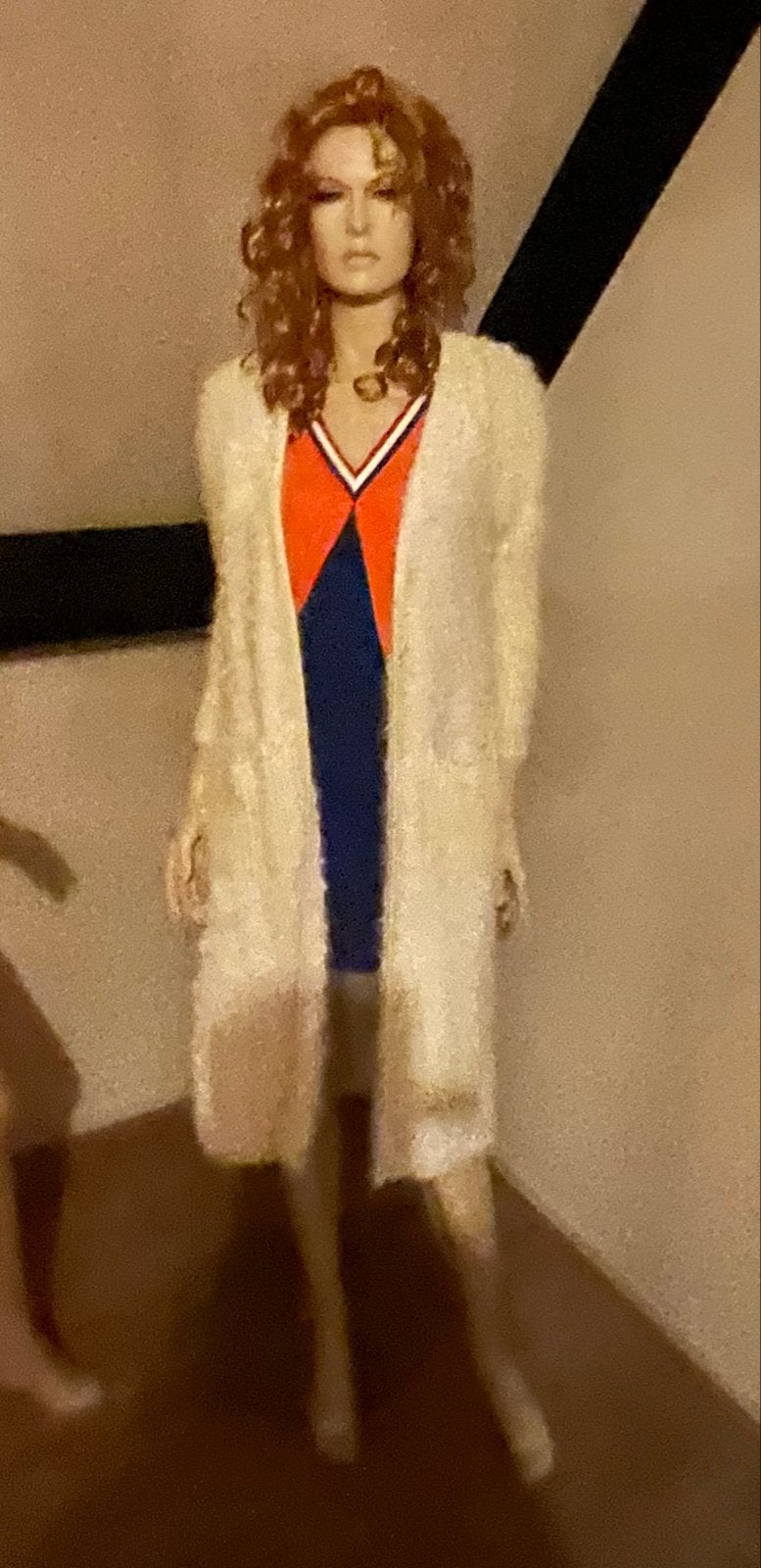 Studio Mo Lang Vest - Crème/Wit - Maat M, Kleding | Dames, Ophalen of Verzenden, Zo goed als nieuw, Maat 38/40 (M), Beige