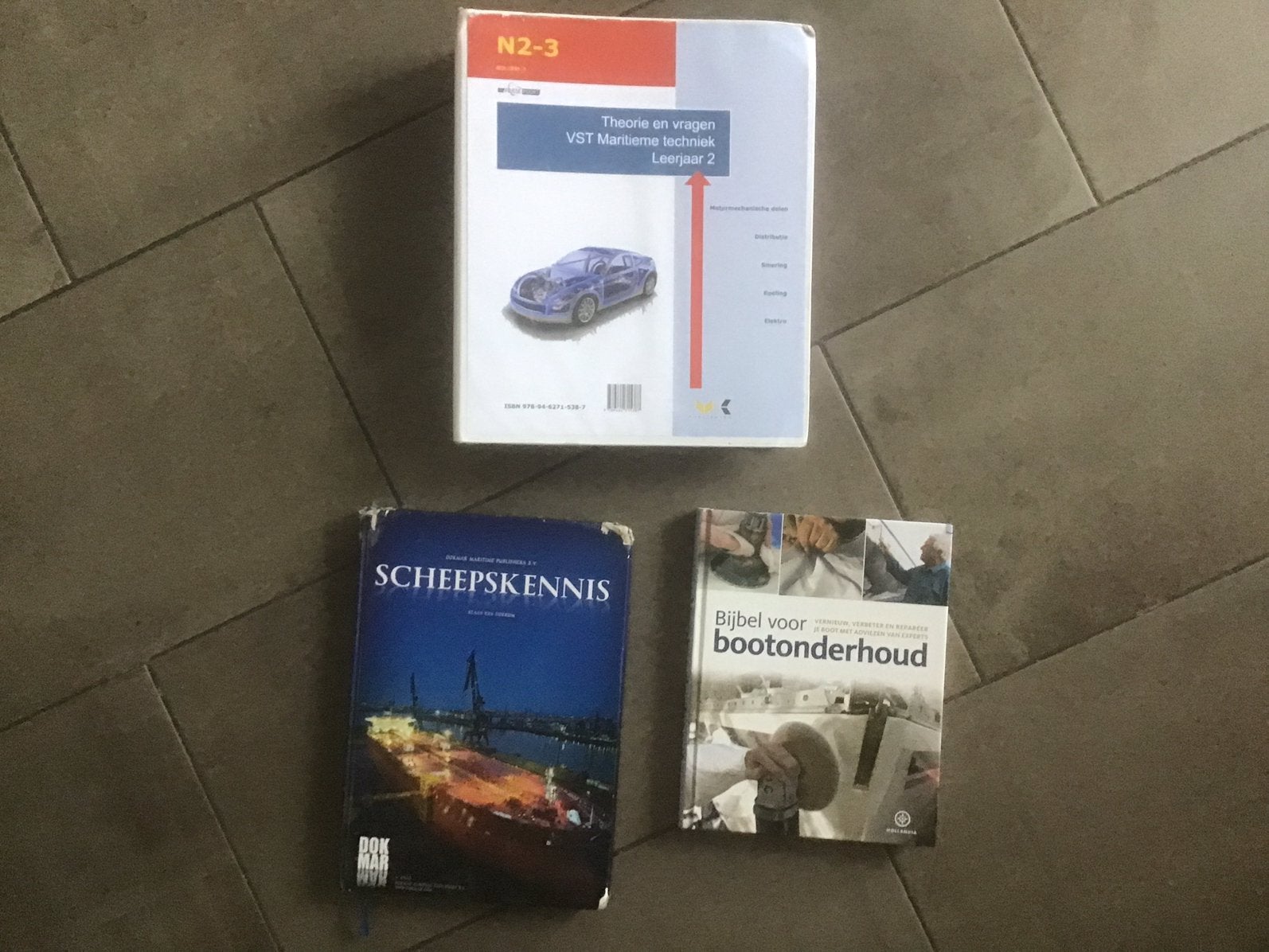 3 schoolboeken maritieme techniek, Verzenden, Zo goed als nieuw, Overige niveaus