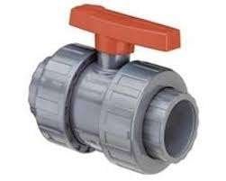 PVC kogelkraan 50mm lijm, 2x wartel PN16, Ophalen of Verzenden, Nieuw, Vijverfilter