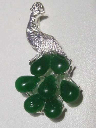 ha. Leuke hanger 'PAUW'  gratis, Sieraden, Tassen en Uiterlijk, Kettinghangers, Overige materialen, Verzenden, Nieuw, Zilver