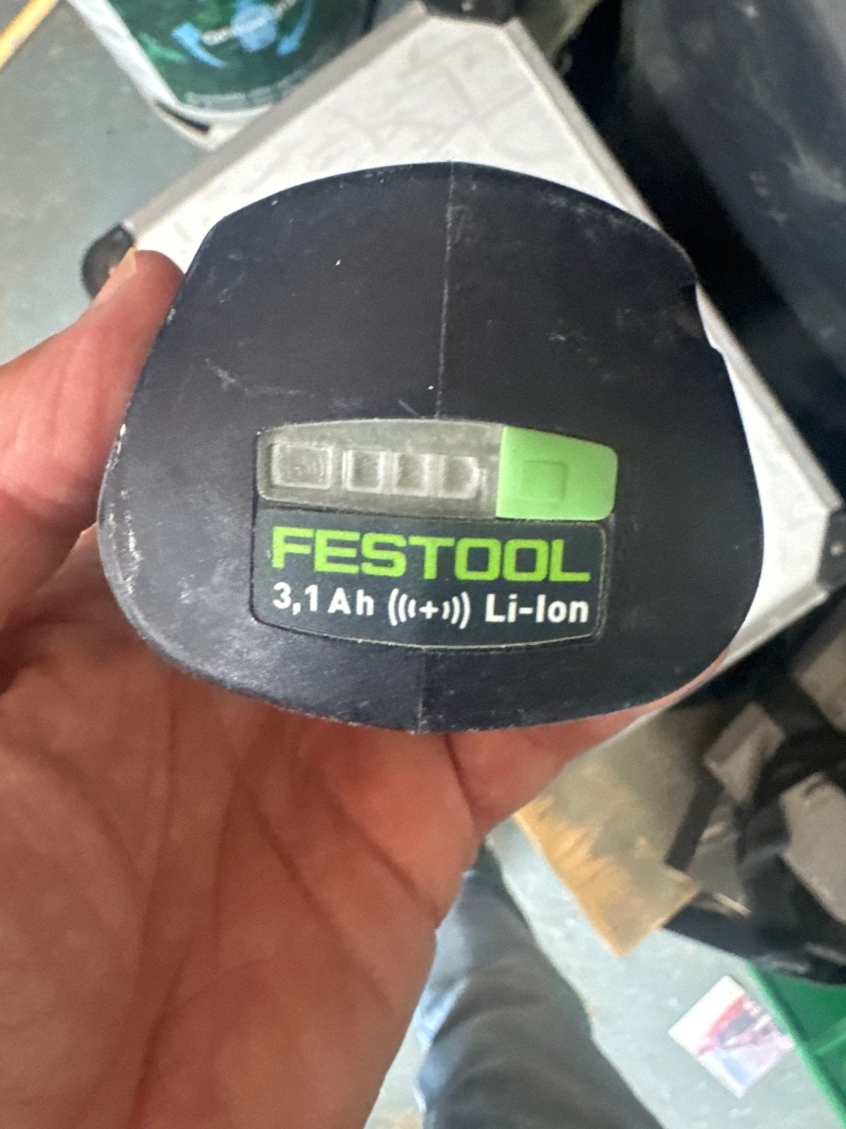 Festool Accu BP 18 Li 3,1 Ah Ergo Li-Ion, Doe-het-zelf en Verbouw, Gereedschap | Boormachines, Ophalen of Verzenden, Gebruikt