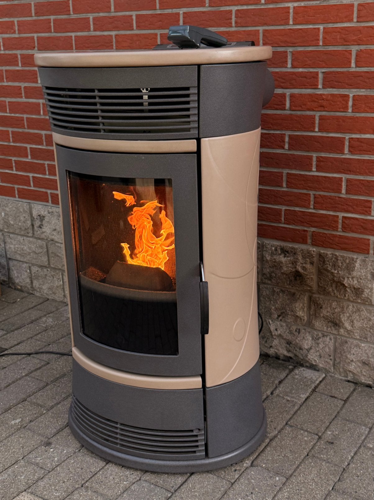 Pelletkachel edilkamin chery 11kw  gratis levering !, Ophalen of Verzenden, Zo goed als nieuw, Overige brandstoffen, Pelletkachel