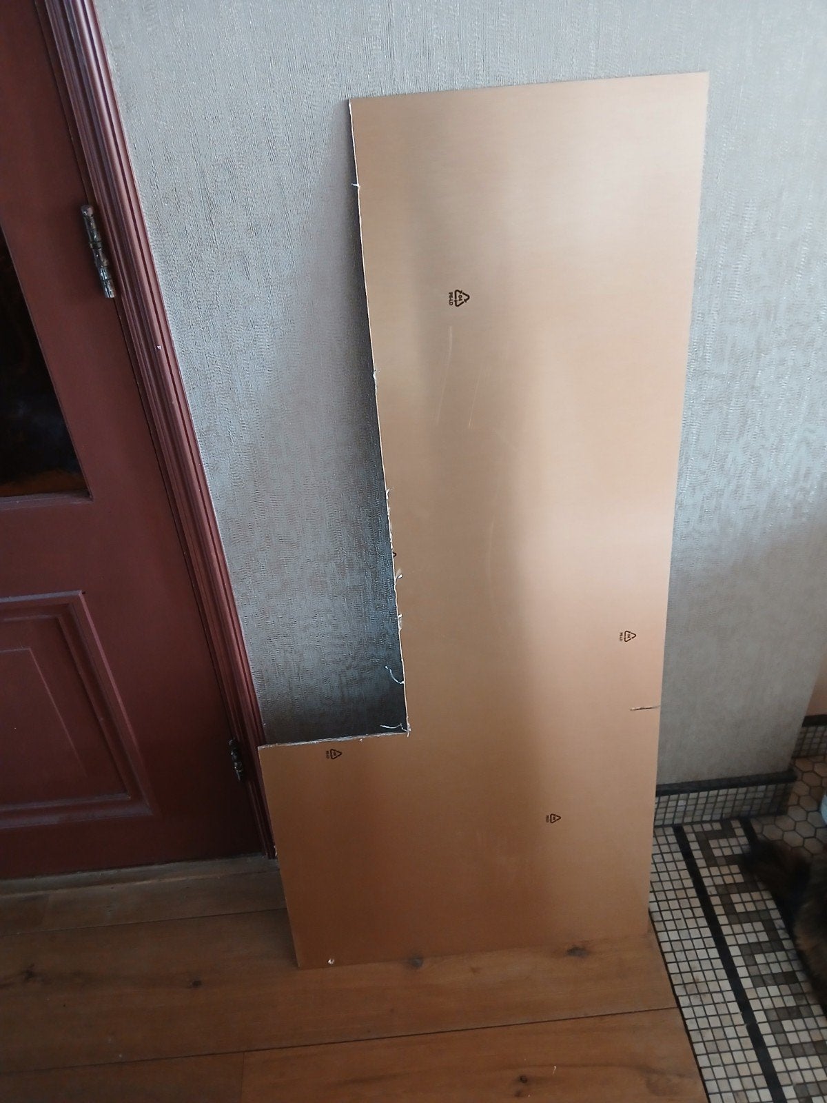 Bronzen plaat voor badkamer of decoratie, Doe-het-zelf en Verbouw, Metalen, Ophalen