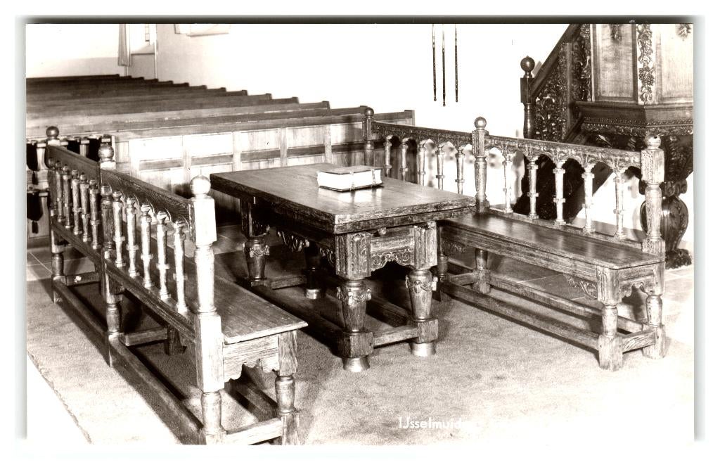 IJsselmuiden, Interieur Ned. Herv. Kerk, Verzenden, 1960 tot 1980, Ongelopen, Overijssel