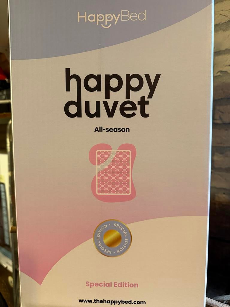 Happy Duvet dekbed met vaste overtrek 240x200 groen, Jongetje of Meisje, Ophalen of Verzenden, Groen, Deken of Dekbed