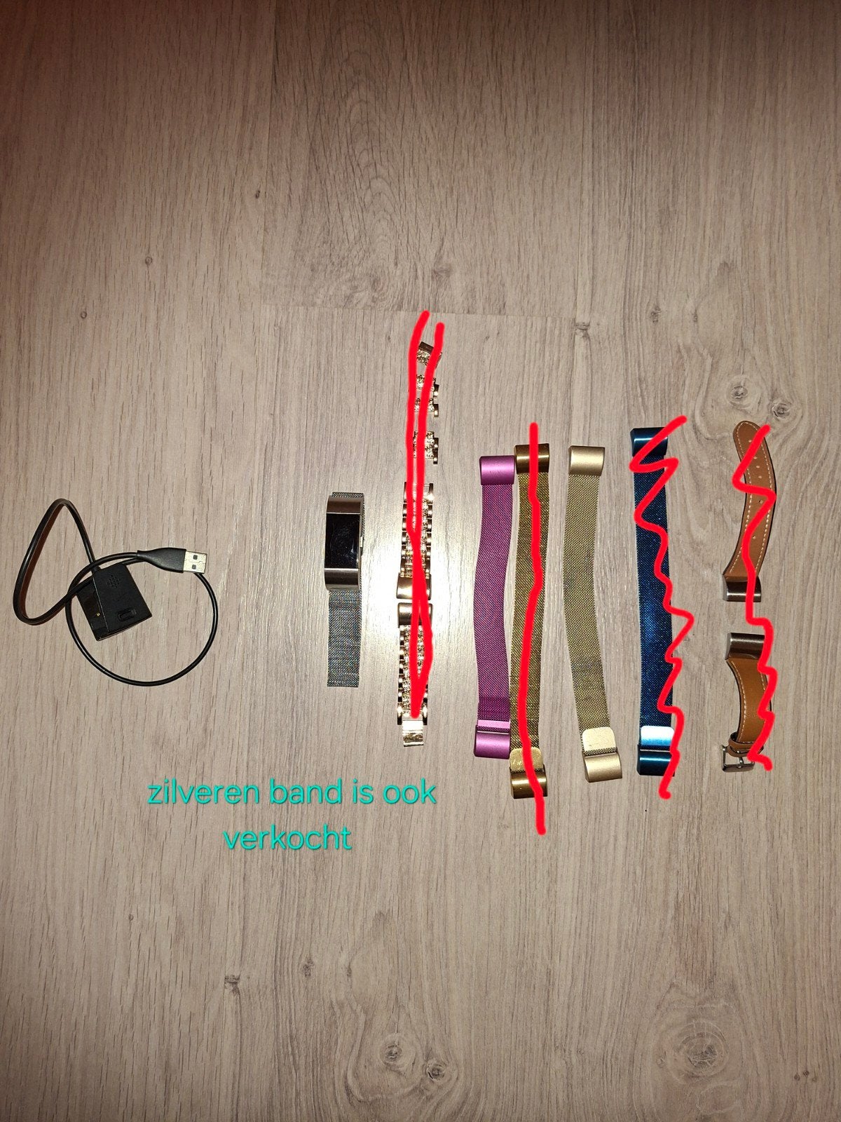 fitbit charge 2 sporthorloge met veel bandjes, Ophalen of Verzenden