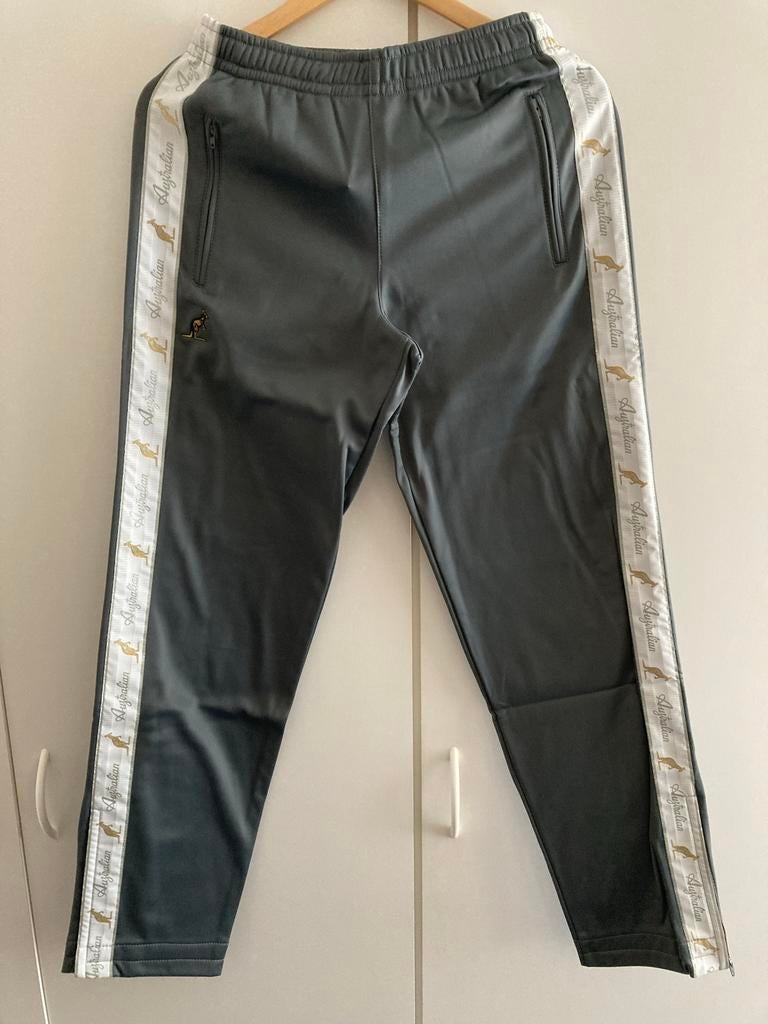 Nieuwe Australian broek XS grijs met logo streep, Verzenden, Nieuw, Maat 46 (S) of kleiner, Grijs
