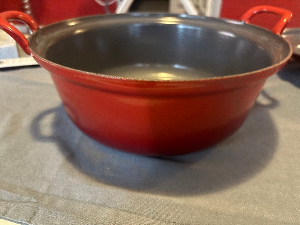 Le Cruset 28inch Gietijzerenpan, Ophalen, Gebruikt, Gietijzer, Koekenpan of Braadpan