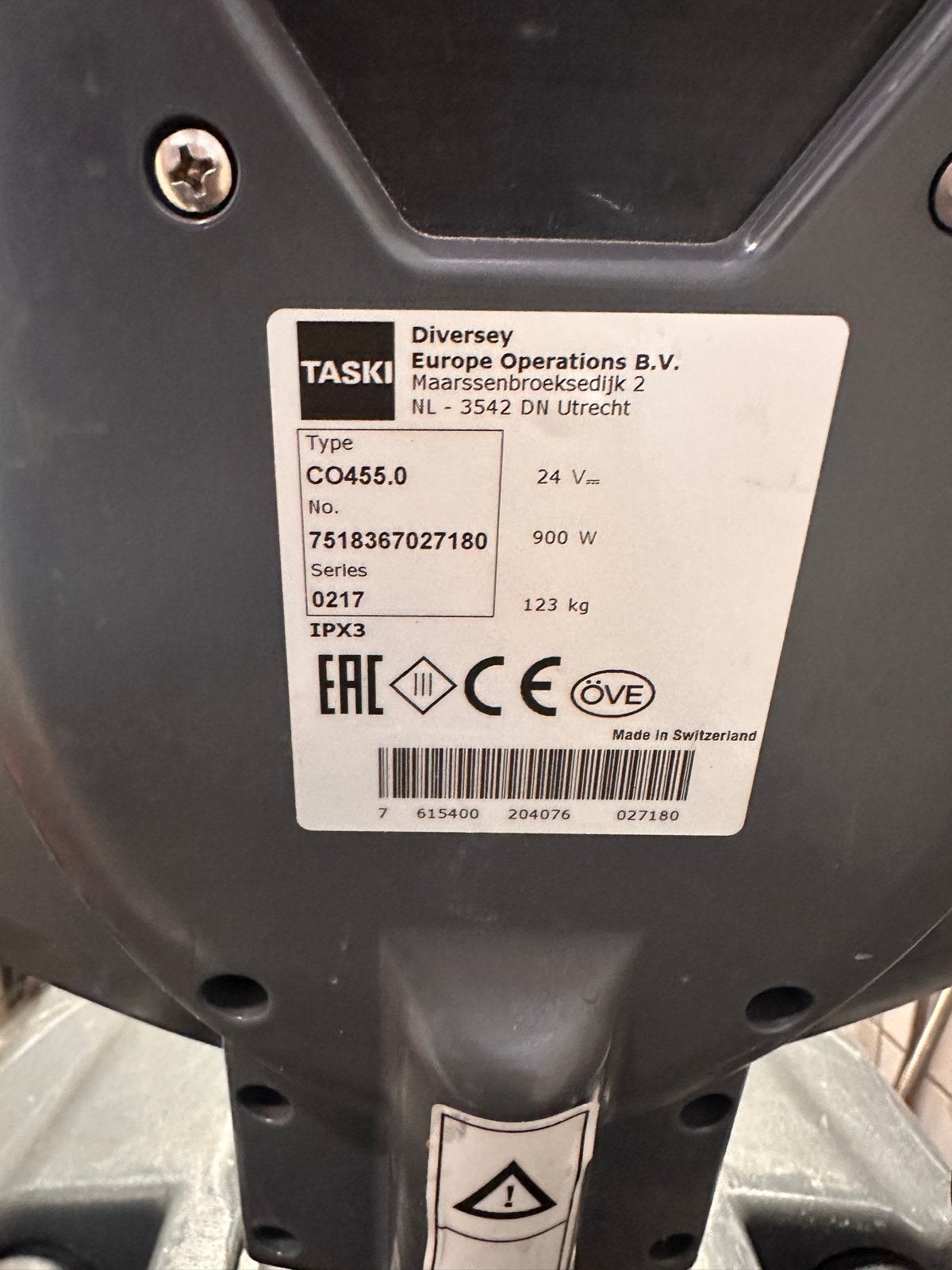 Diversey TASKI Swingo 455B Schrob-/Zuigmachine, Ophalen of Verzenden, Gebruikt, Schrobmachine