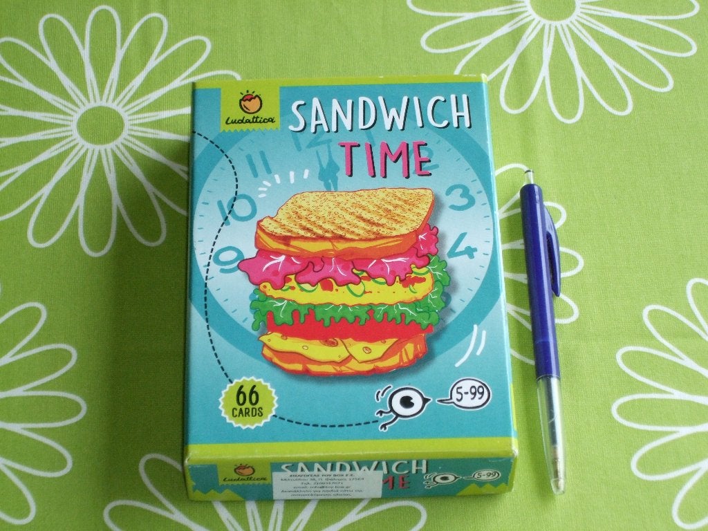 Sandwich Time  - een kaartspel met Engelstalige spelregels, Een of twee spelers, Ophalen of Verzenden, Zo goed als nieuw