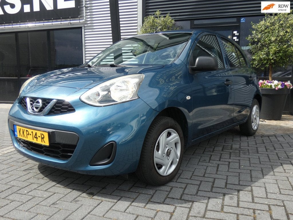Nissan Micra 1.2 Visia Airco| Eleck. pakket|, Auto's, Nissan, Voorwielaandrijving, Euro 5, Gebruikt, Blauw
