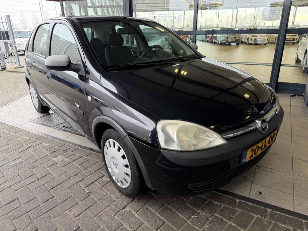 Opel Corsa 1.2-16V Njoy (bj 2003), Voorwielaandrijving, Gebruikt, 31 €/maand, Zwart