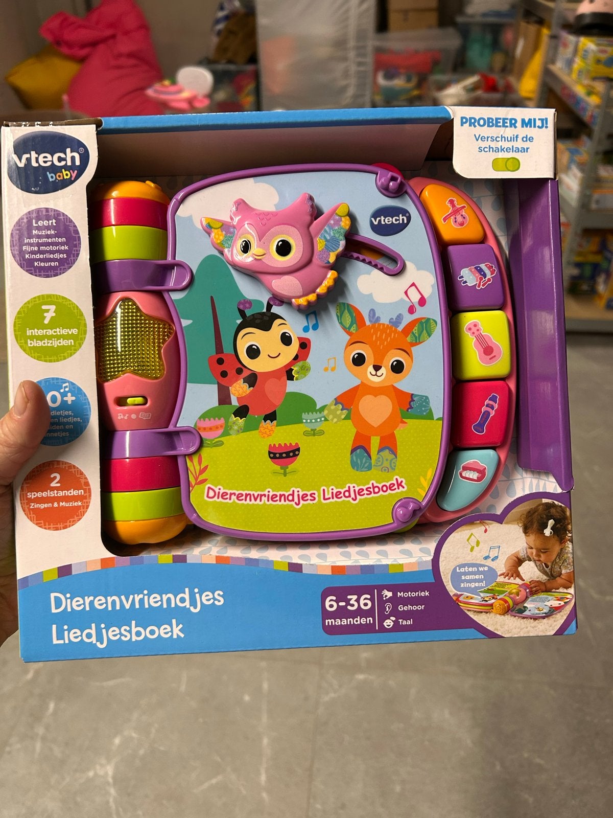 VTech Baby Dierenvriendjes Liedjesboek 6-36 maanden, Ophalen of Verzenden, Nieuw, 6 maanden tot 2 jaar