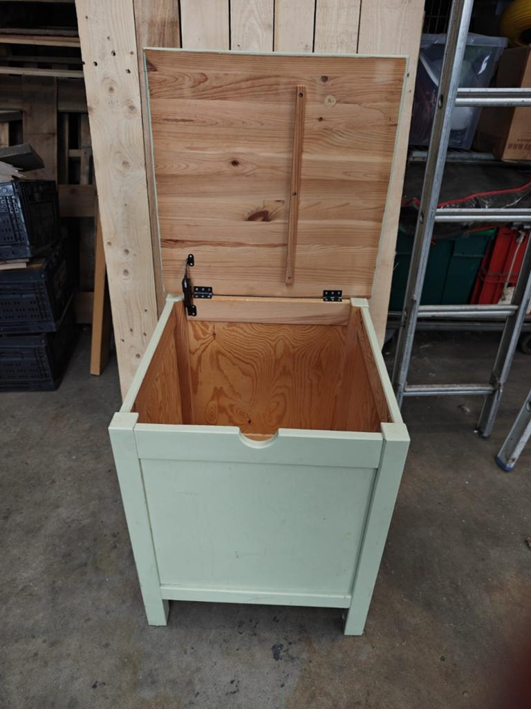Houten dekenkist - Opbergkist, Gebruikt, 50 tot 100 cm, 50 tot 75 cm, Ophalen of Verzenden