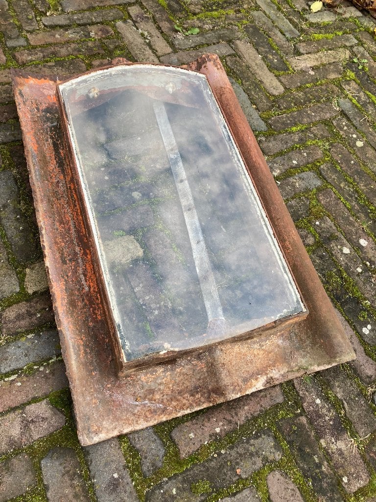 Vintage dakvenster stal, Ophalen, Gebruikt, Minder dan 80 cm, Minder dan 80 cm
