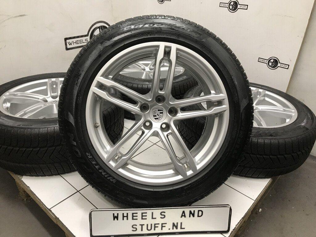 Porsche Macan lichtmetaal velgen 19"inch winterbanden 5x112, Ophalen, Gebruikt, 19 inch, Banden en Velgen