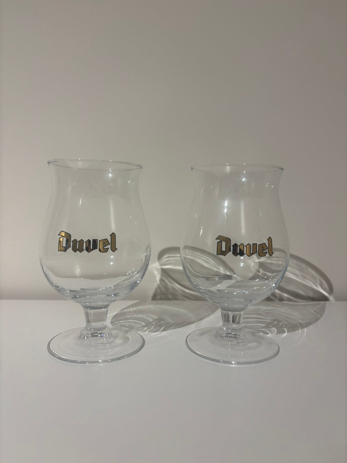 Twee Duvel glazen, Verzamelen, Ophalen of Verzenden, Nieuw, Bierglas