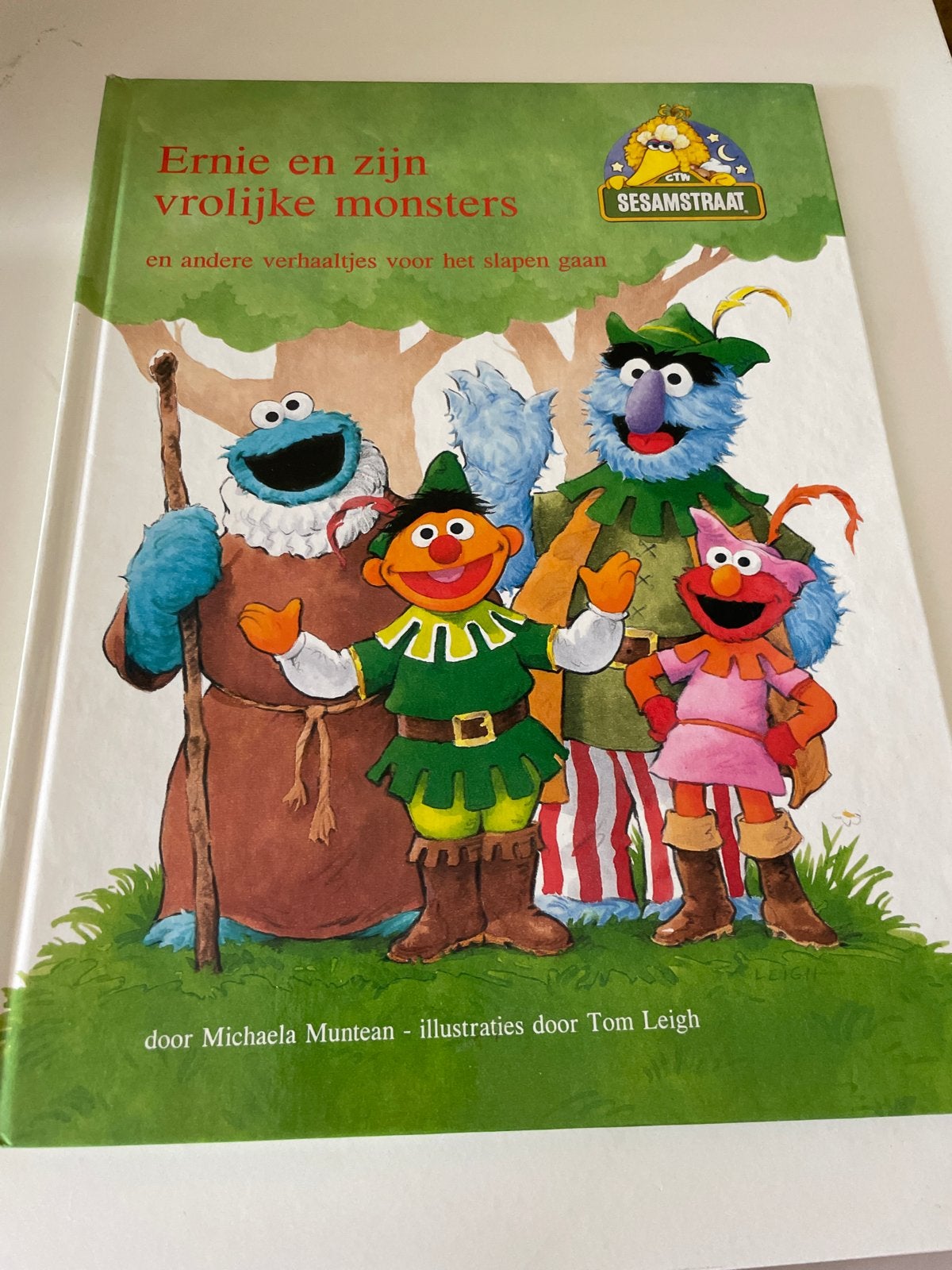 Ernie en zijn vrolijke monsters - Sesamstraat voorleesboek, Gelezen, Fictie algemeen, Jongen of Meisje, Ophalen of Verzenden