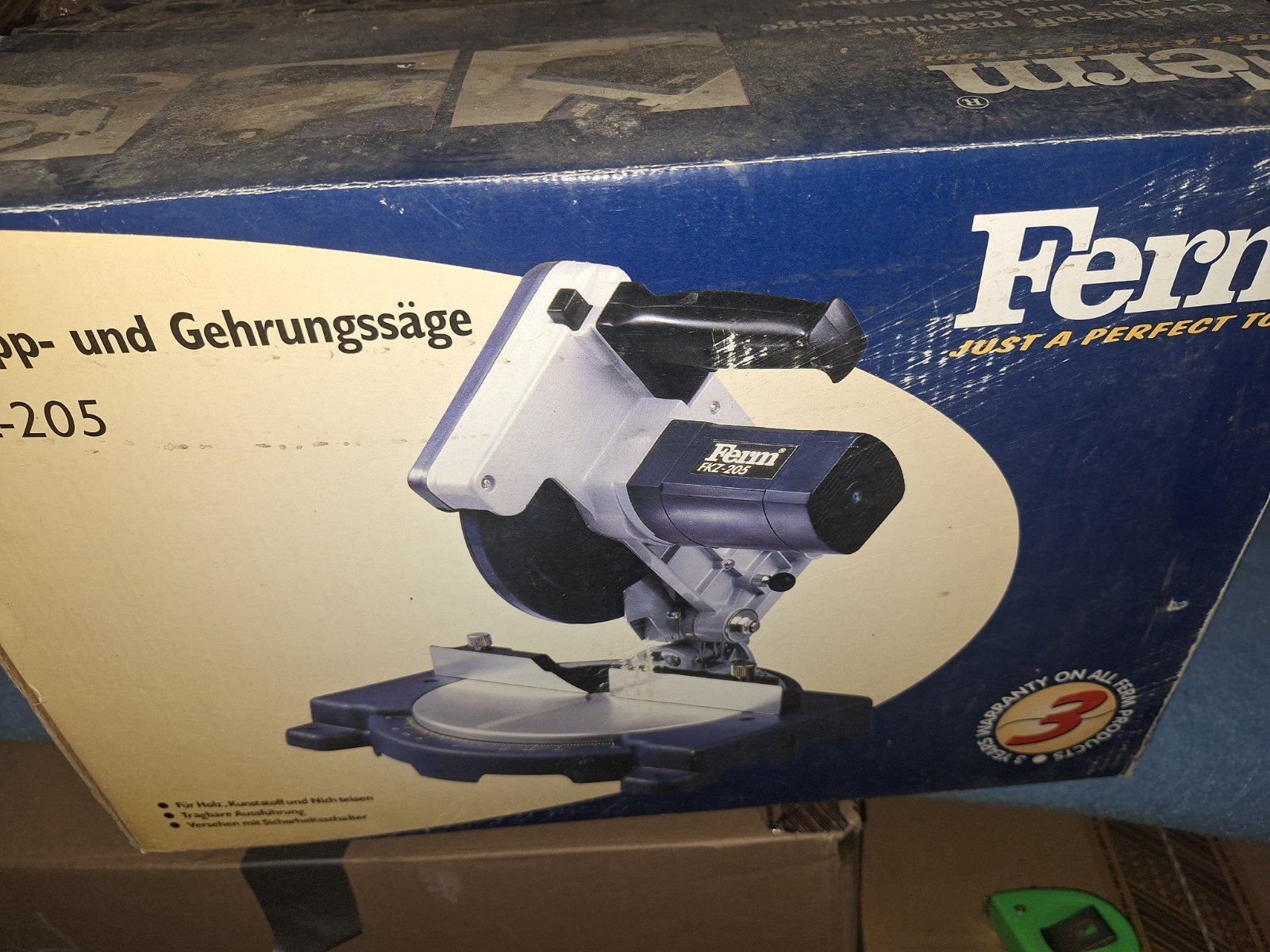 afkort zaag, Ophalen, Nieuw