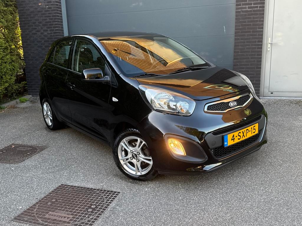 Kia Picanto 1.2 Cvvt 5-DRS AUT 2014 Zwart, Auto's, 4 cilinders, 850 kg, Zwart, Origineel Nederlands