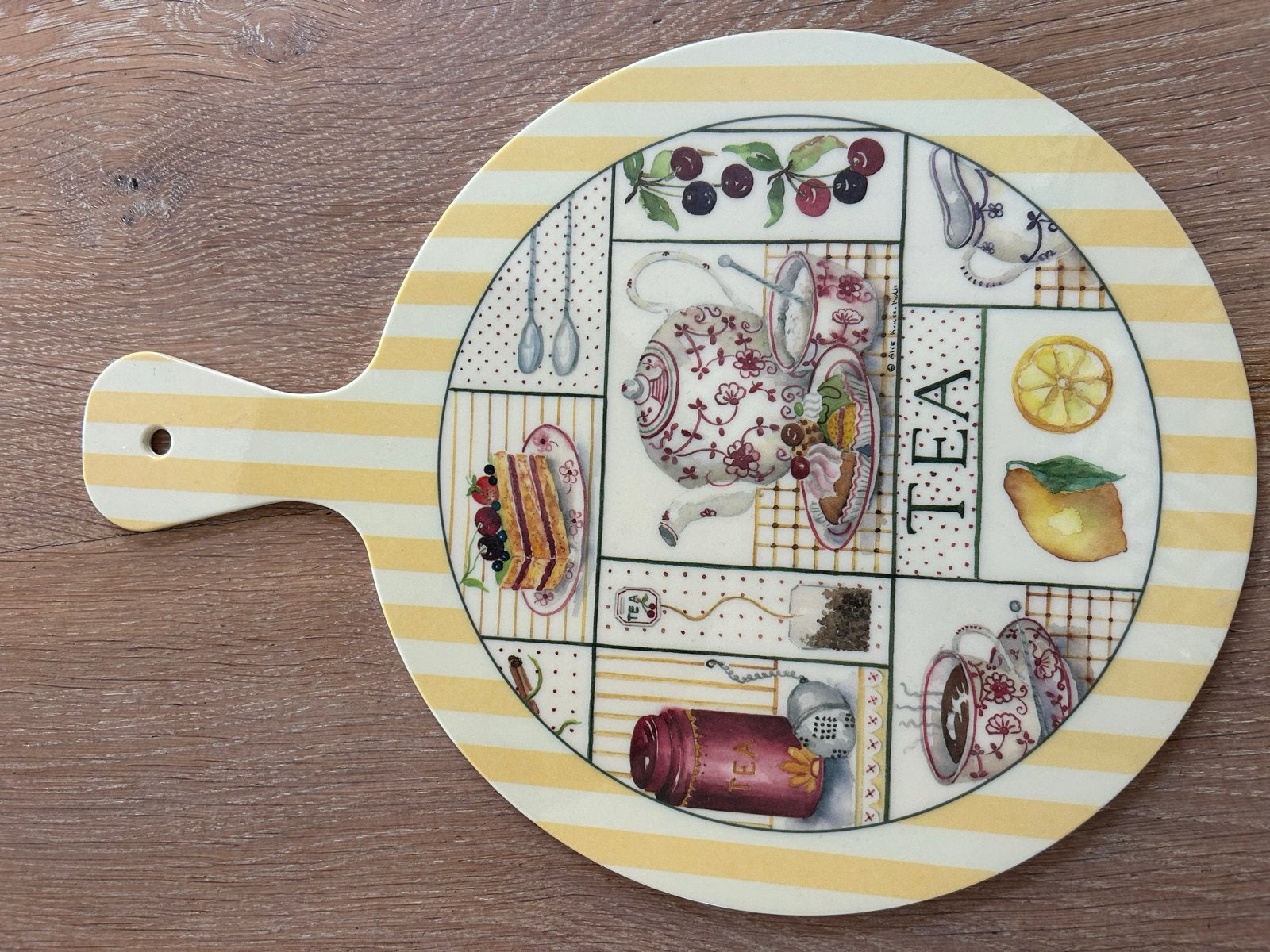 Serveerplankjes (melamine) rond en rechthoekig, Huis en Inrichting, Gebruikt, Kunststof, Snij-/serveerplank, Ophalen of Verzenden