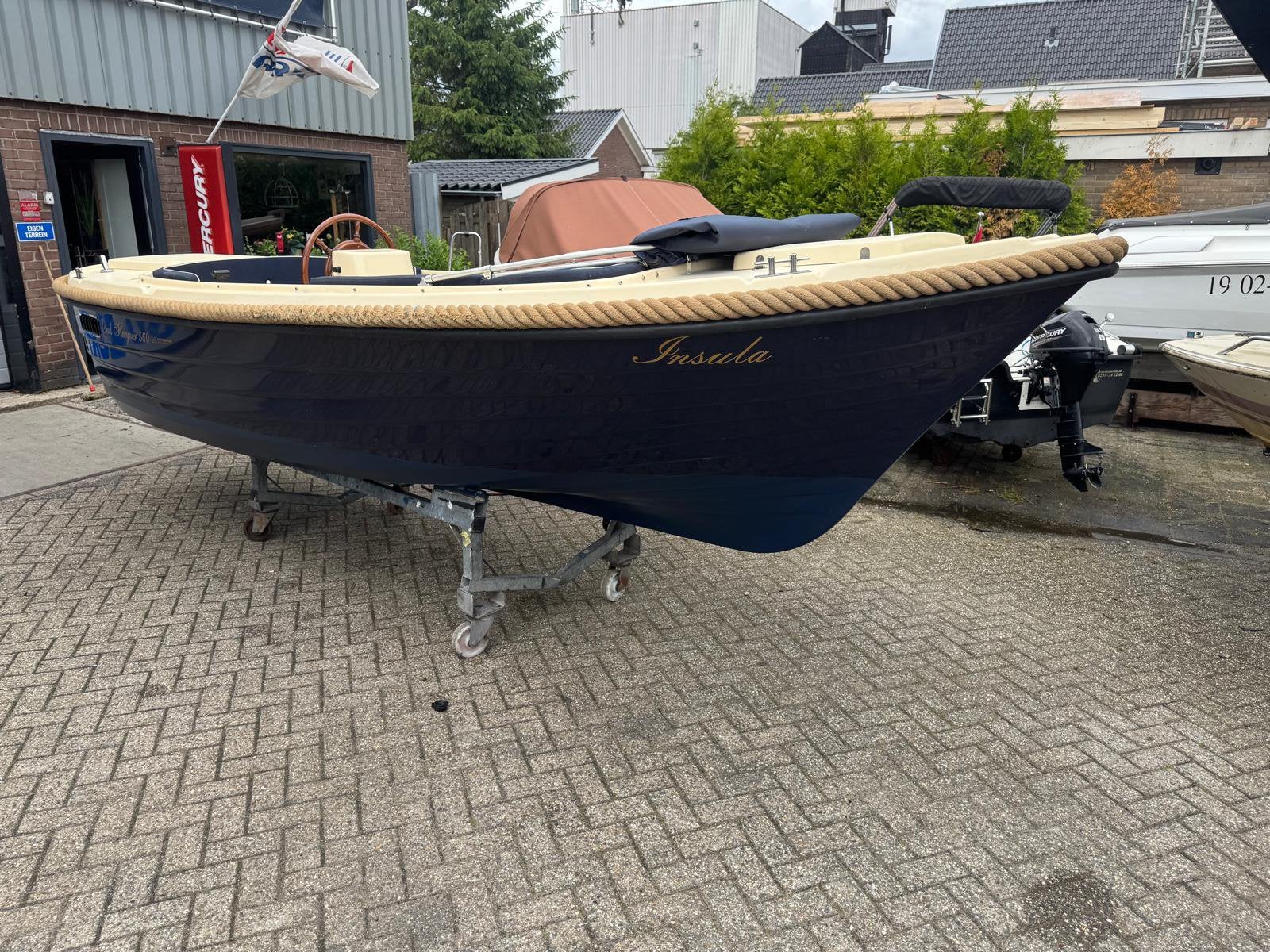 Zeer nette Oudhuyzer 560 met 9.9 pk yamaha 4-takt, Ophalen, Gebruikt, Rondzit, Diesel