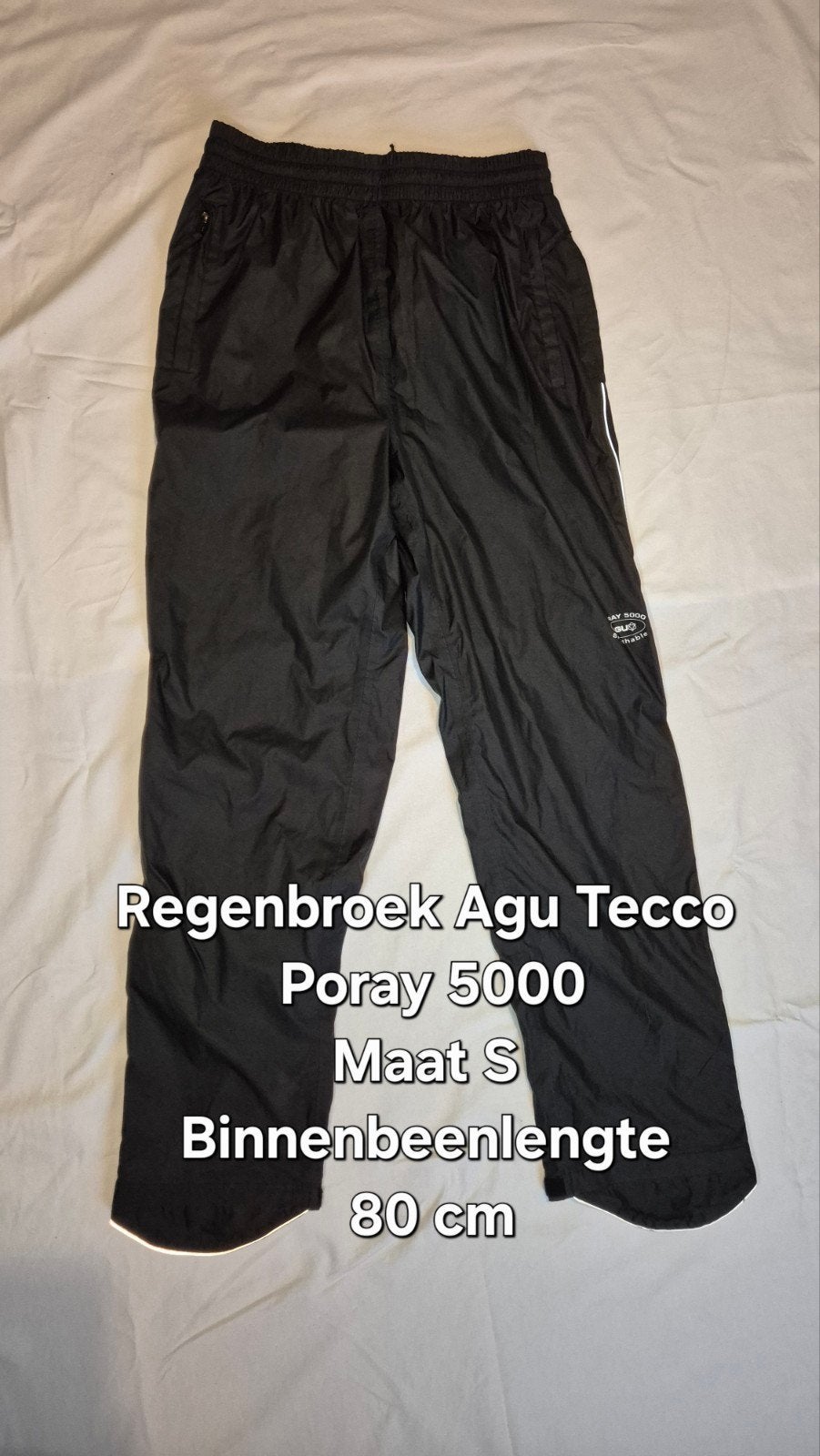Agu Tecco Poray 5000 Regenbroek - Maat S, Ophalen of Verzenden, Zo goed als nieuw