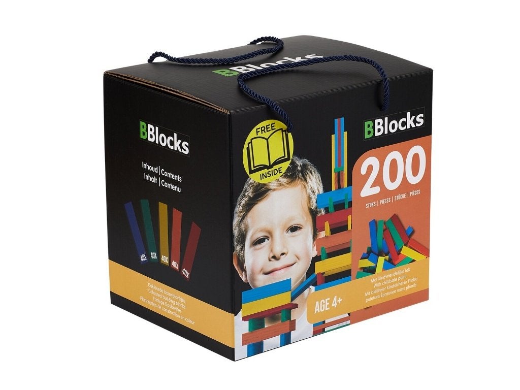 Bblocks bouwplankjes 200st gekleurd, Overige merken, Info@hopsa.nl, Nieuw, Ophalen of Verzenden