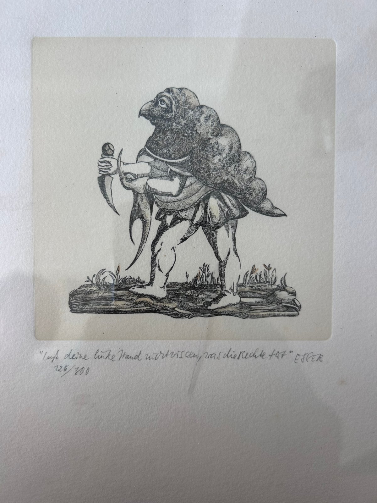 Etsen van kunstenaar B.Esser, Antiek en Kunst, Kunst | Etsen en Gravures, Ophalen of Verzenden