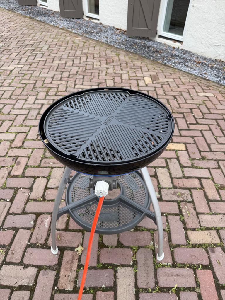Cadac Carri Chef 2 barbecue met wokpan en 2 bakplaten, Tuin en Terras, Gasbarbecues, Ophalen, Gebruikt