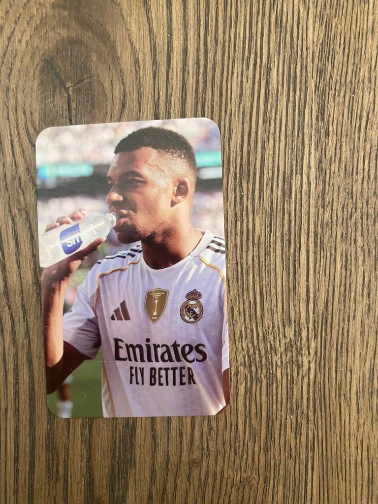 PLAATJE MBAPPE REAL MADRID, Ophalen of Verzenden, Zo goed als nieuw, Buitenlandse clubs, Poster, Plaatje of Sticker