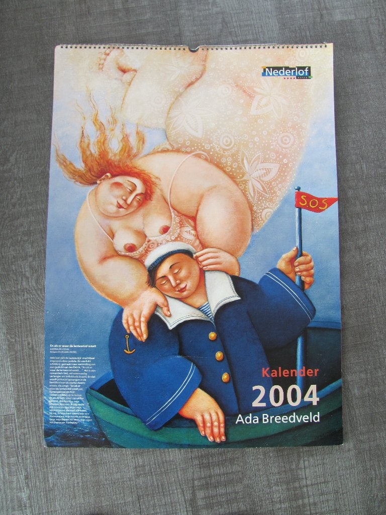 Ada Breedveld - grote kalender uit 2004, Antiek en Kunst, Kunst | Litho's en Zeefdrukken, Portret en Figuren, Ophalen of Verzenden