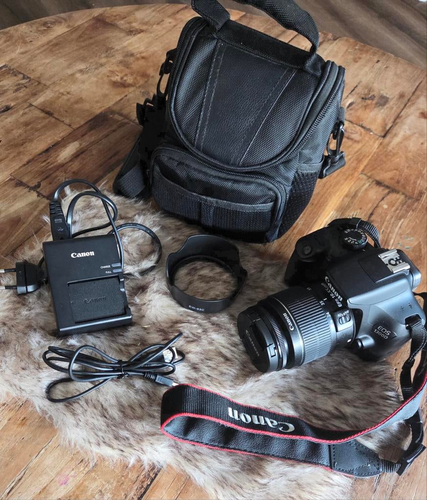 Canon EOS 1300D Spiegelreflexcamera met EF-S 18-55mm lens, Ophalen, Spiegelreflex, Canon, Zo goed als nieuw